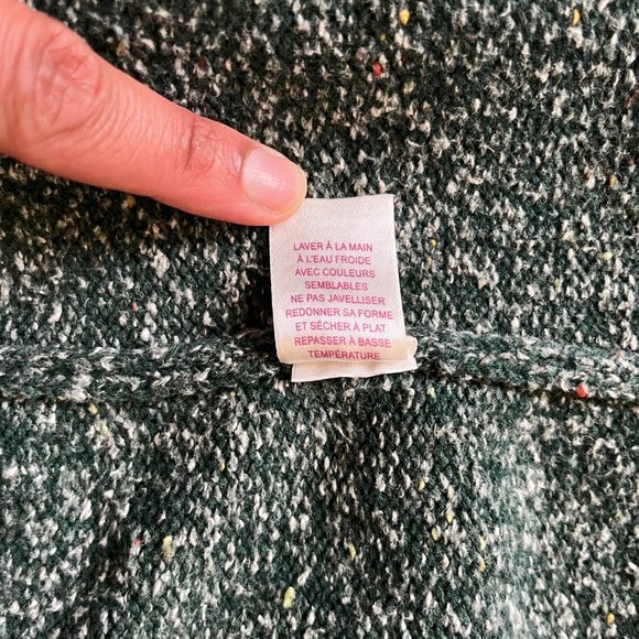 Green knit zip up sweater forest fairy sweater - Picture 9 of 10